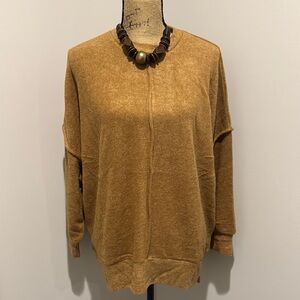 Zenana Outfitters Deep Camel Hacci Oversized Sweater
